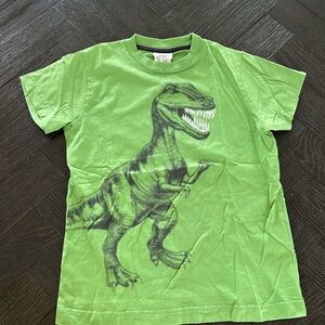 mini Boden Vibrant Green Dinosaur Tee